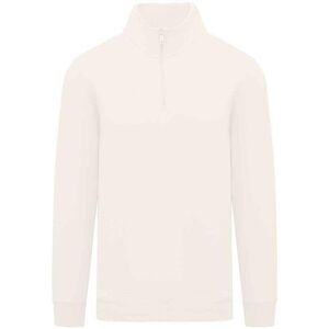 Native Spirit Mens Quarter Zip Sweatshirt / Ivory